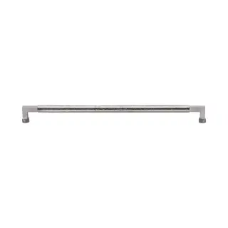 V1317 330-SN M&period;Marcus Heritage Brass Door Pull Handle Hammered Bauhaus Design 330mm Satin Nickel finish