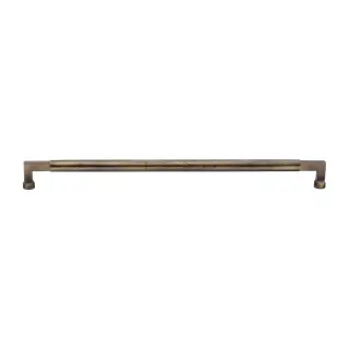 V1317 483-AT M&period;Marcus Heritage Brass Door Pull Handle Hammered Bauhaus Design 483mm Antique Brass finish