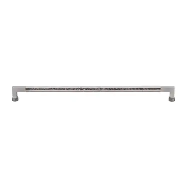 Click Here To Enlarge This Photo Of V1317 483-SN M&period;Marcus Heritage Brass Door Pull Handle Hammered Bauhaus Design 483mm Satin Nickel finish
