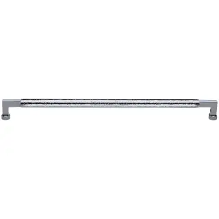 V1317 635-PC M&period;Marcus Heritage Brass Door Pull Handle Hammered Bauhaus Design 635mm Polished Chrome finish