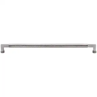 V1317 635-SN M&period;Marcus Heritage Brass Door Pull Handle Hammered Bauhaus Design 635mm Satin Nickel finish