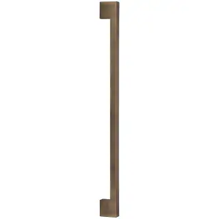 V1390 636-AT M&period;Marcus Heritage Brass Door Pull Handle Metro Design 636mm Antique Brass Finish