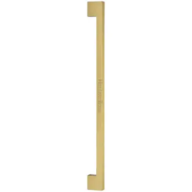 Click Here To Enlarge This Photo Of V1390 636-SB M&period;Marcus Heritage Brass Door Pull Handle Metro Design 636mm Satin Brass Finish