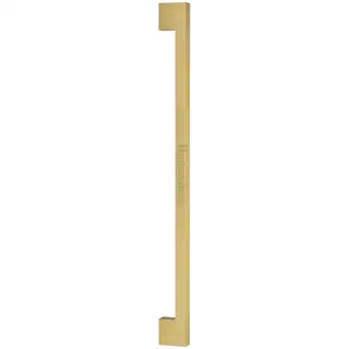 V1390 636-SB M&period;Marcus Heritage Brass Door Pull Handle Metro Design 636mm Satin Brass Finish