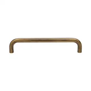 V1475 320-AT M&period;Marcus Heritage Brass Door Pull Handle Tubular Design 320mm Antique Brass Finish