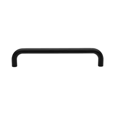 Click Here To Enlarge This Photo Of V1475 320-BKMT M&period;Marcus Heritage Brass Door Pull Handle Tubular Design 320mm Matt Black finish