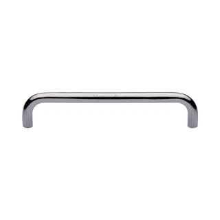 V1475 320-PC M&period;Marcus Heritage Brass Door Pull Handle Tubular Design 320mm Polished Chrome finish