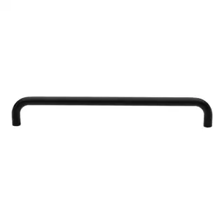 V1475 444-BKMT M&period;Marcus Heritage Brass Door Pull Handle Tubular Design 444mm Matt Black finish