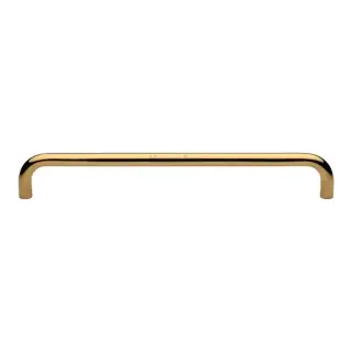 V1475 444-PB M&period;Marcus Heritage Brass Door Pull Handle Tubular Design 444mm Polished Brass finish