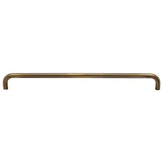 V1475 620-AT M&period;Marcus Heritage Brass Door Pull Handle Tubular Design 620mm Antique Brass Finish
