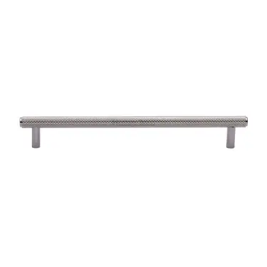 Click Here To Enlarge This Photo Of V4458 192-PC M&period;Marcus Heritage Brass Cabinet Pull Complete Knurl Design 192mm CTC Polished Chrome finish