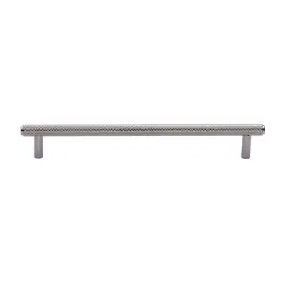 V4458 192-PC M&period;Marcus Heritage Brass Cabinet Pull Complete Knurl Design 192mm CTC Polished Chrome finish