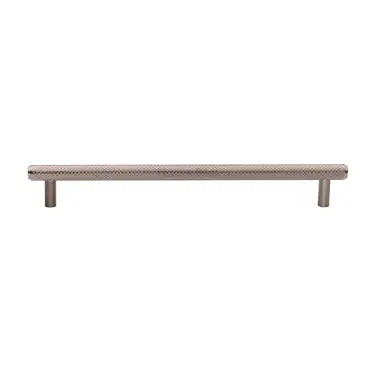 Click Here To Enlarge This Photo Of V4458 192-SN M&period;Marcus Heritage Brass Cabinet Pull Complete Knurl Design 192mm CTC Satin Nickel finish
