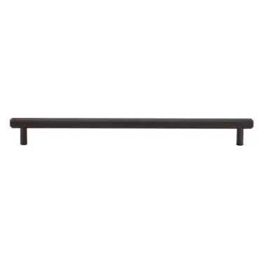 Click Here To Enlarge This Photo Of V4458 254-MB M&period;Marcus Heritage Brass Cabinet Pull Complete Knurl Design 254mm CTC Matt Bronze finish