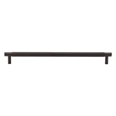 Click Here To Enlarge This Photo Of V4461 254-MB M&period;Marcus Heritage Brass Cabinet Pull Partial Knurl Design 254mm CTC Matt Bronze finish