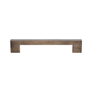 V1395 305-AT Heritage Brass Door Pull Handle Metro Hammered Design 305mm Antique Brass Finish