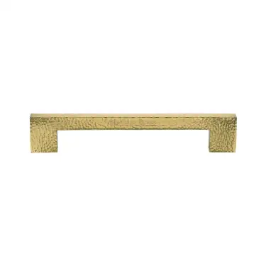 Click Here To Enlarge This Photo Of V1395 305-PB Heritage Brass Door Pull Handle Metro Hammered Design 305mm Polished Brass Finish