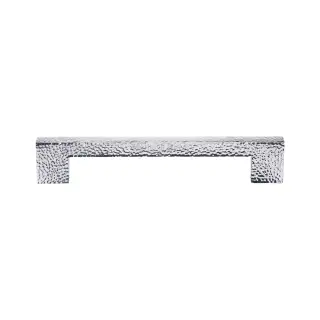 V1395 305-PC Heritage Brass Door Pull Handle Metro Hammered Design 305mm Polished Chrome Finish