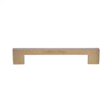Click Here To Enlarge This Photo Of V1395 305-SB Heritage Brass Door Pull Handle Metro Hammered Design 305mm Satin Brass Finish