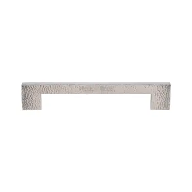 Click Here To Enlarge This Photo Of V1395 305-SN Heritage Brass Door Pull Handle Metro Hammered Design 305mm Satin Nickel Finish