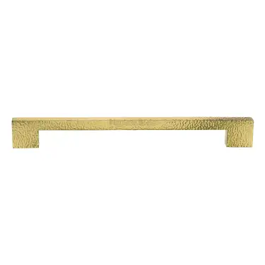 Click Here To Enlarge This Photo Of V1395 457-PB Heritage Brass Door Pull Handle Metro Hammered Design 457mm Polished Brass Finish