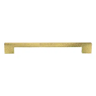 V1395 457-PB Heritage Brass Door Pull Handle Metro Hammered Design 457mm Polished Brass Finish