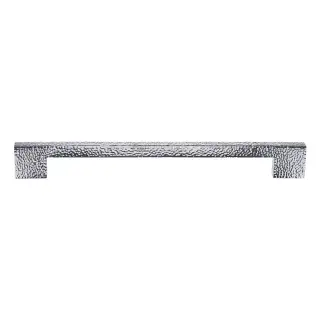 V1395 457-PC Heritage Brass Door Pull Handle Metro Hammered Design 457mm Polished Chrome Finish