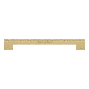 Click Here To Enlarge This Photo Of V1395 457-SB Heritage Brass Door Pull Handle Metro Hammered Design 457mm Satin Brass Finish