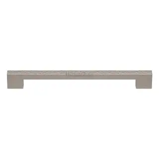 V1395 457-SN Heritage Brass Door Pull Handle Metro Hammered Design 457mm Satin Nickel Finish