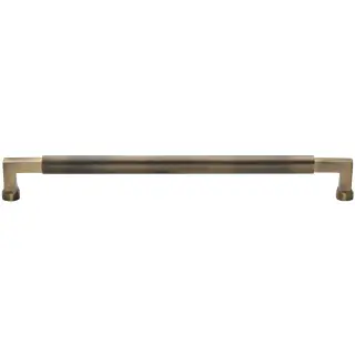 V1315 483-AT Heritage Brass Bauhaus Knurled Appliance Pull 483mm Antique Brass Finish