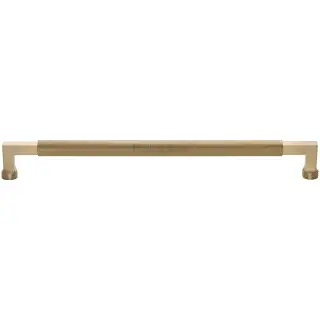 V1315 483-SB Heritage Brass Bauhaus Knurled Appliance Pull 483mm Satin Brass Finish