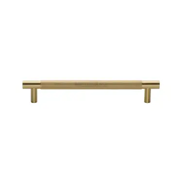Click Here To Enlarge This Photo Of V1465 305-SB Heritage Brass Appliance Pull Knurled Design 305mm Satin Brass Finish
