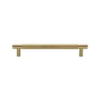 V1465 305-SB Heritage Brass Appliance Pull Knurled Design 305mm Satin Brass Finish