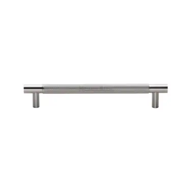 Click Here To Enlarge This Photo Of V1465 305-SN Heritage Brass Appliance Pull Knurled Design 305mm Satin Nickel Finish