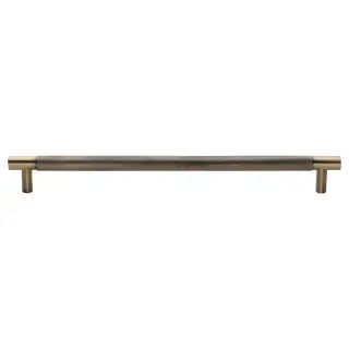 V1465 457-AT Heritage Brass Appliance Pull Knurled Design 457mm Antique Brass Finish