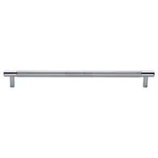 V1465 457-PC Heritage Brass Appliance Pull Knurled Design 457mm Polished Chrome Finish