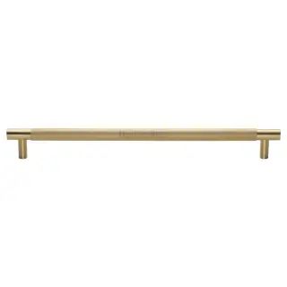 V1465 457-SB Heritage Brass Appliance Pull Knurled Design 457mm Satin Brass Finish