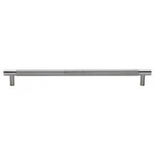 V1465 457-SN Heritage Brass Appliance Pull Knurled Design 457mm Satin Nickel Finish