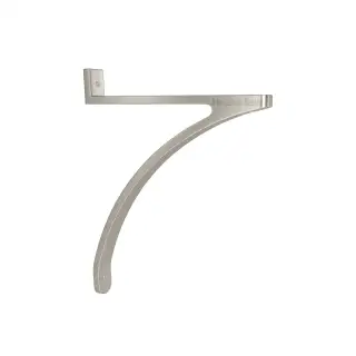 BR0514 10-SN Heritage Brass Curved Shelf Bracket Satin Nickel finish