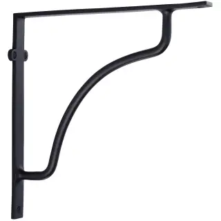 BR2120 10-BKMT Heritage Brass Cable Shelf Bracket 10" Matt Black finish
