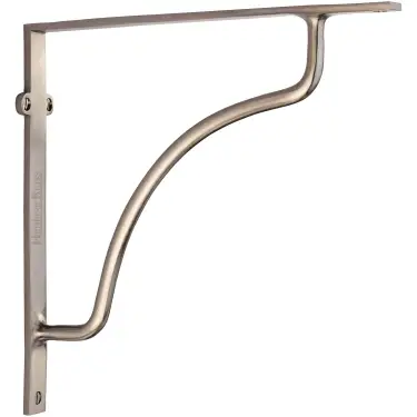 Click Here To Enlarge This Photo Of BR2120 10-SN Heritage Brass Cable Shelf Bracket 10" Satin Nickel finish