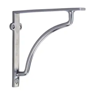 BR2120 6-SC Heritage Brass Cable Shelf Bracket 6" Satin Chrome finish