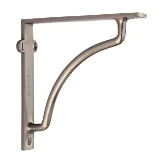 BR2120 6-SN Heritage Brass Cable Shelf Bracket 6" Satin Nickel finish