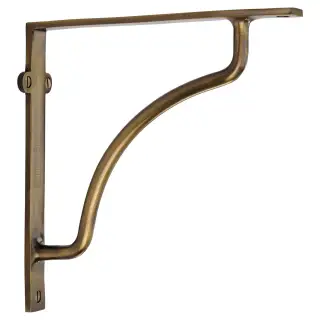 BR2120 8-AT Heritage Brass Cable Shelf Bracket 8" Antique Brass finish