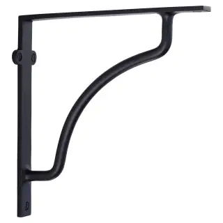 BR2120 8-BKMT Heritage Brass Cable Shelf Bracket 8" Matt Black finish