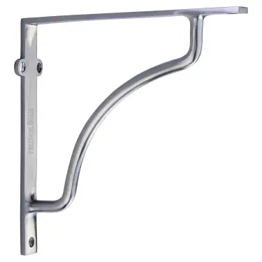 Click Here To Enlarge This Photo Of BR2120 8-SC Heritage Brass Cable Shelf Bracket 8" Satin Chrome finish