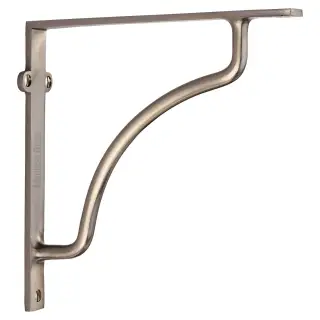 BR2120 8-SN Heritage Brass Cable Shelf Bracket 8" Satin Nickel finish
