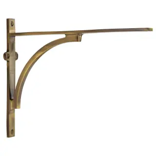 BR2140 10-AT Heritage Brass Arch Shelf Bracket 10'' x 8'' Antique Brass finish