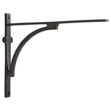 Click Here To Enlarge This Photo Of BR2140 10-MB Heritage Brass Arch Shelf Bracket 10'' x 8'' Matt Bronze finish