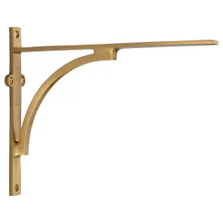 BR2140 10-SB Heritage Brass Arch Shelf Bracket 10'' x 8'' Satin Brass finish